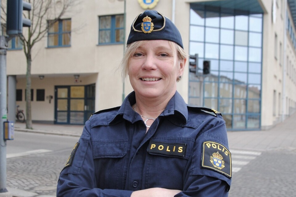 Veronica Gustafsson , nytillträdd kommunpolis i Hässleholm. Foto: Maja Ögren Andersson
