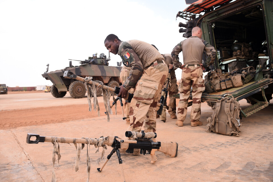 Franska soldater som ingår i Operation Barkhane i Mali. Task Force Takuba kommer att vara en separat del av den insatsen. Arkivbild.