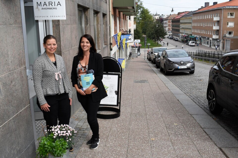 Åsa Tunell Dahlström som driver Qarma och Johanna Mazetti, projektledare för Karlskrona City.
