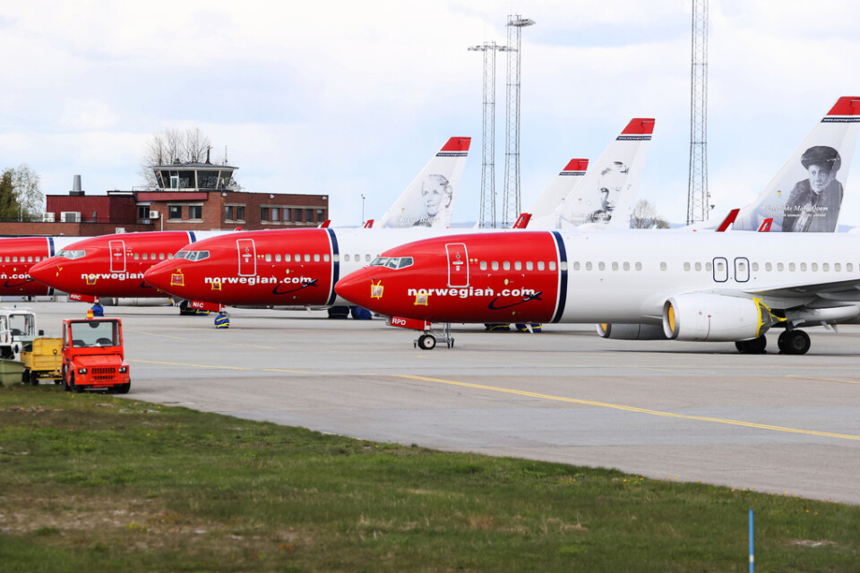 Norwegian avvaktar med att införa krav på munskydd ombord på flygplanen. Arkivbild.