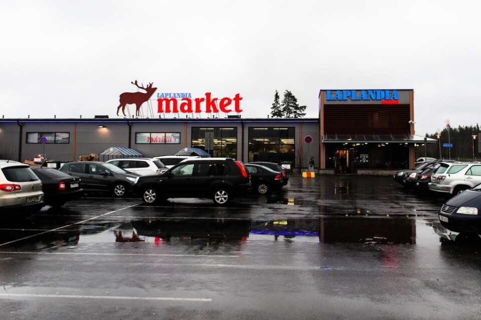 Ett köpcenter i Villmanstrand nära den finsk-ryska gränsen. Arkivbild