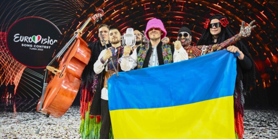 Vinnarna av Eurovision 2022, ukrainska Kalush Orchestra.