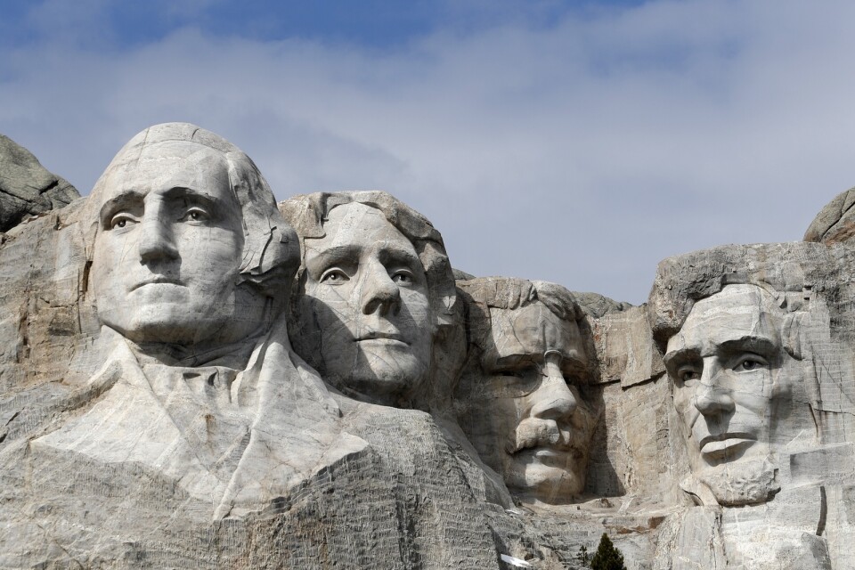 Monumentet Mount Rushmore i Keystone i South Dakota.