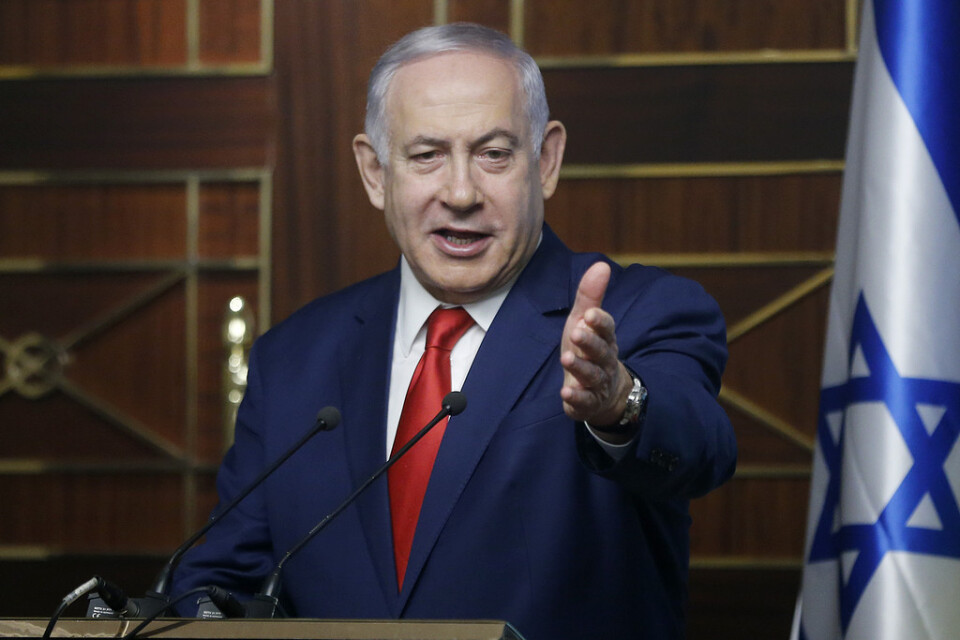 Israels premiärminister Benjamin Netanyahu under ett besök i Ukraina häromdagen.