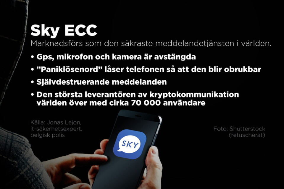 Enligt Sky är det inte deras telefoner som hackats, utan falska kopior.