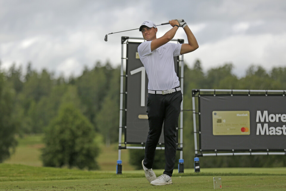 Ludvig Åberg tappade placeringar i PGA-debuten. Arkivbild.