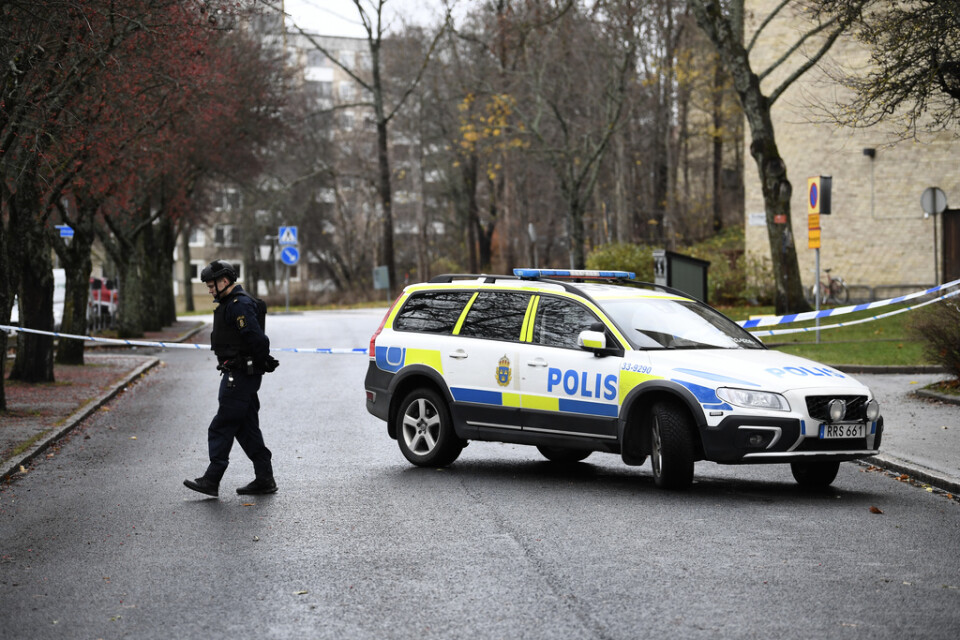 Stor polisinsats i Sundbyberg.