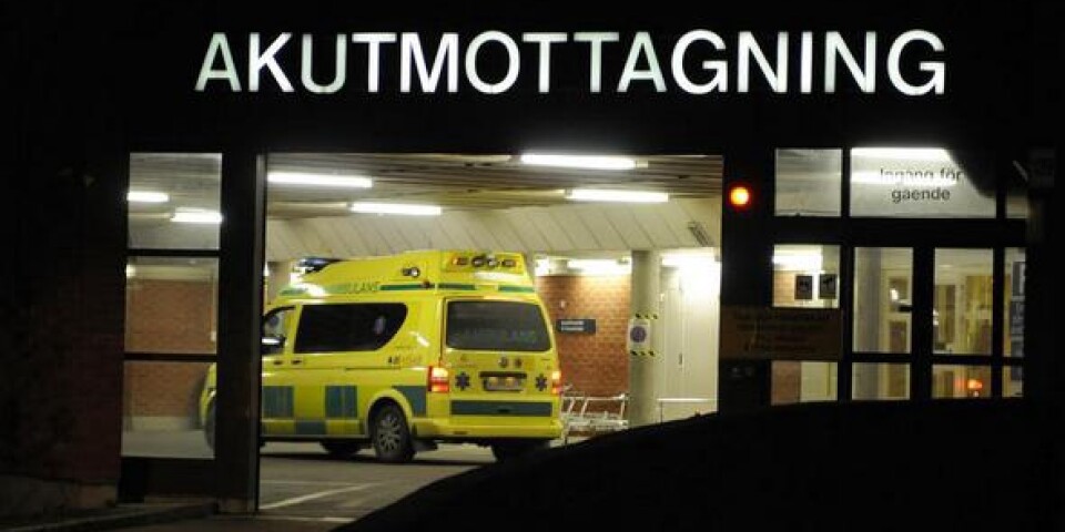 Tumult på akuten i Växjö – våldsam patient slängde sitt blod i läkares öga