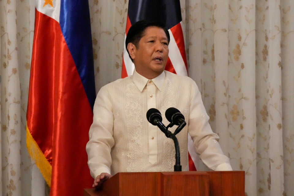 Filippinernas president Ferdinand Marcos den yngre. Bild från den 1 mars.