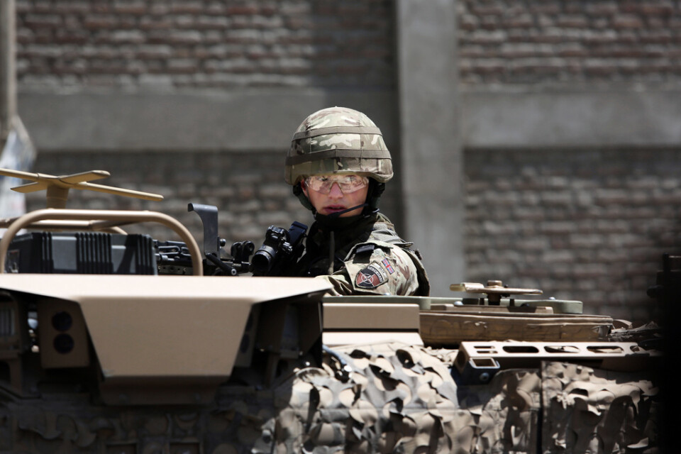 Amerikansk soldat i Afghanistan. Arkivbild.