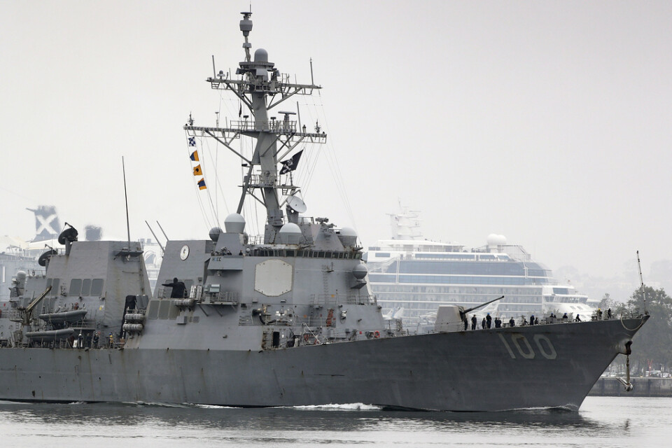 USA har skickat krigsfartyg till Barents hav. Arkivbilden visar det amerikanska krigsfartyget USS Kidd. Arkivbild.