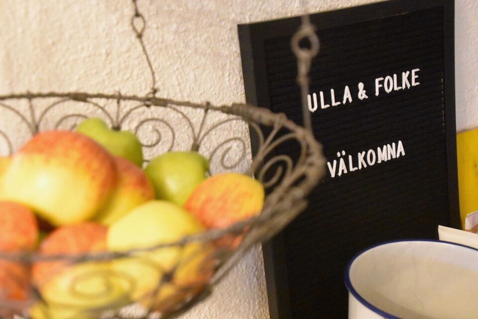 Äpplen blir ett stående inslag hos Ulla och Folke.