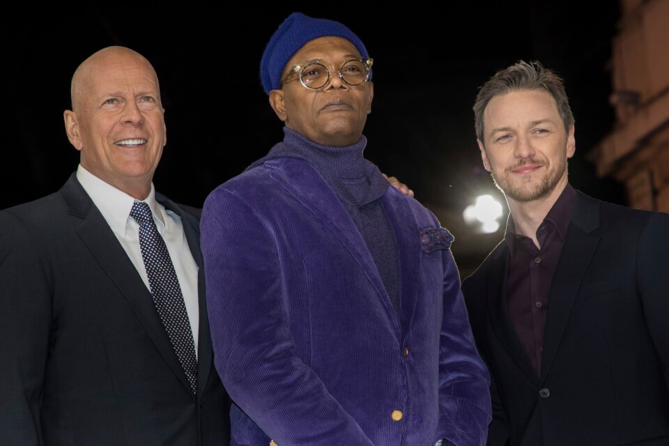 Bruce Willis, Samuel L Jackson och James McAvoy repriserar sina roller från ”Unbreakable” respektive ”Split” i bioaktuella ”Glass”.