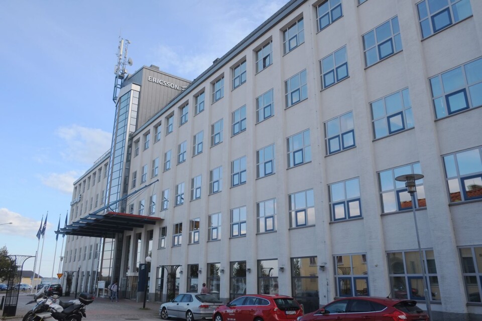 Ericsson-kontoret i Karlskrona med sina 862 anställda som nu jobbar hemifrån ”tills vidare”.