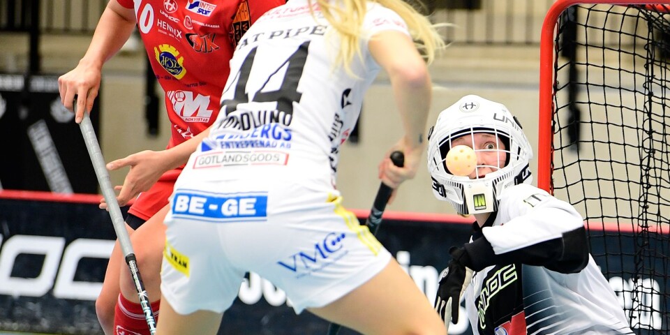 Sofia Blixt i målet när Jönköping mötte Endre IK i Svenska super ligan (SSL) 2018.