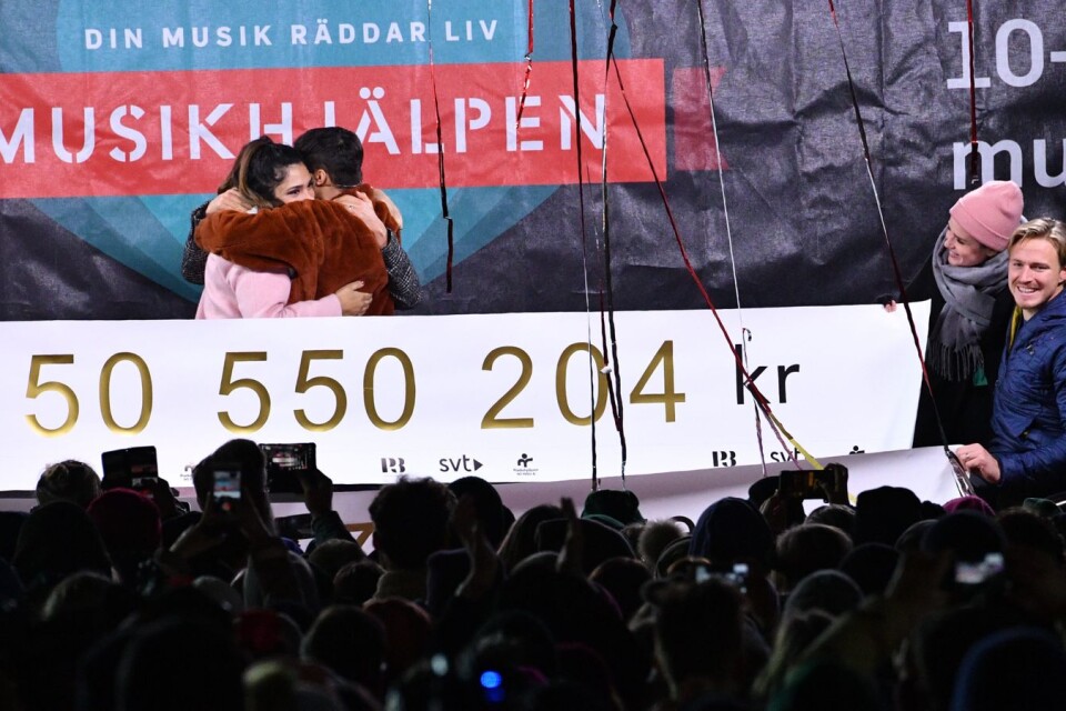 ”Musikhjälpen” i Lund har samlat ihop 50 miljoner kronor.