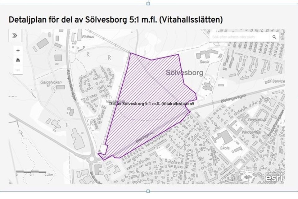 Detaljplanen för Vitahall har blivit en stridsfråga i Sölvesborg. Socialdemokraterna har förordat en utredning men har nu backat och kommit fram till att bokskogen ska sparas.