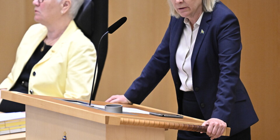 Statsminister Magdalena Andersson (S) manade till samarbete i onsdagens partiledardebatt.