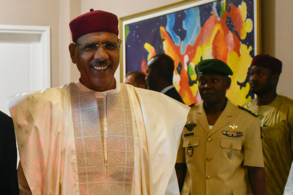 Nigers president Mohamed Bazoum. Arkivbild.