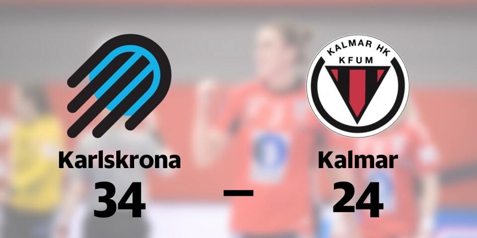 Karlskrona vann mot KFUM Kalmar HK