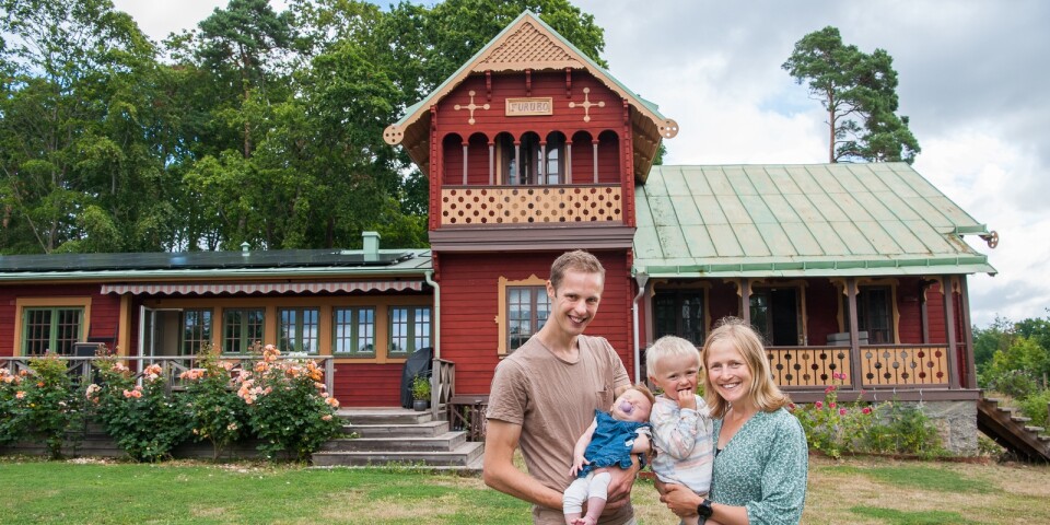 Familjen Martner bor i Valjes mest spektakulära och omskrivna hus