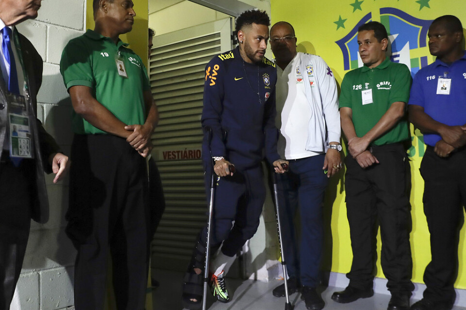Brasiliens fixstjärna Neymar missar Copa América. Arkivbild.