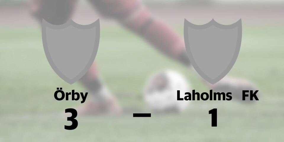 IFK Örby vann mot Laholms FK