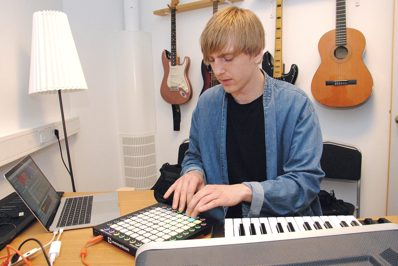 Erik Lundahl ska till Nashville och berätta om hur man i Ystad undervisar i datorn som musikinstrument.
Foto: Håkan Jacobsson