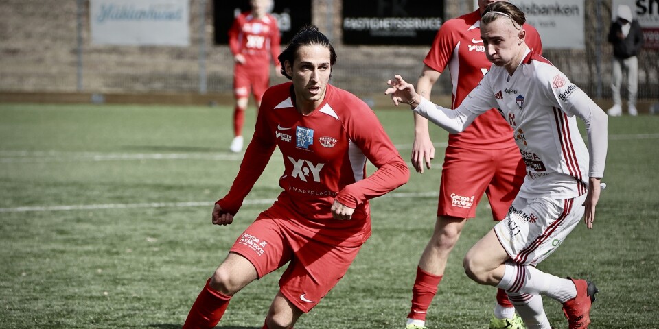 Aleksandar Ceganjac gjorde ett mål i 4–2-förlusten.