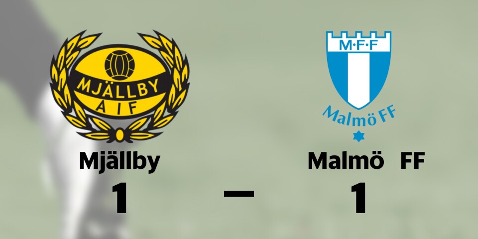 Delad pott när Mjällby tog emot Malmö FF