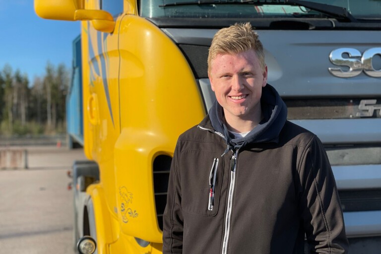 Elis, 20, tävlar i yrkes–SM för lastbilschaufförer: ”Häftigt”