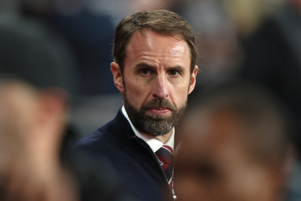 Il capitano dell'Inghilterra Gareth Southgate è preoccupato per la partita Inghilterra-Germania.  Galleria fotografica.