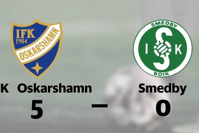 IFK Oskarshamn utklassade Smedby på hemmaplan