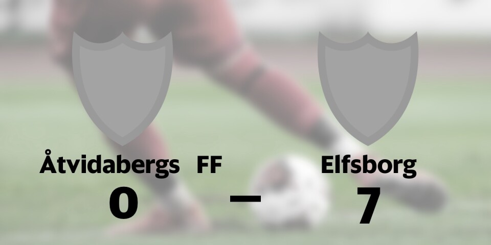 Elfsborg utklassade Åtvidabergs FF på bortaplan