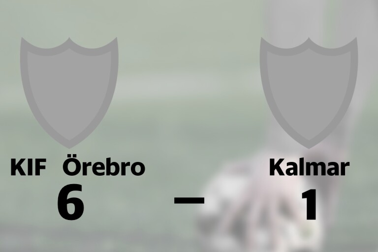 Kalmar utklassat av KIF Örebro borta