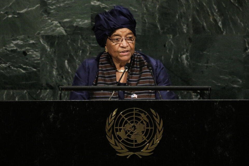 Liberias tidigare president Ellen Johnson Sirleaf ska leda panelen tillsammans med Nya Zeelands tidigare premiärminister Helen Clark. Arkivbild.