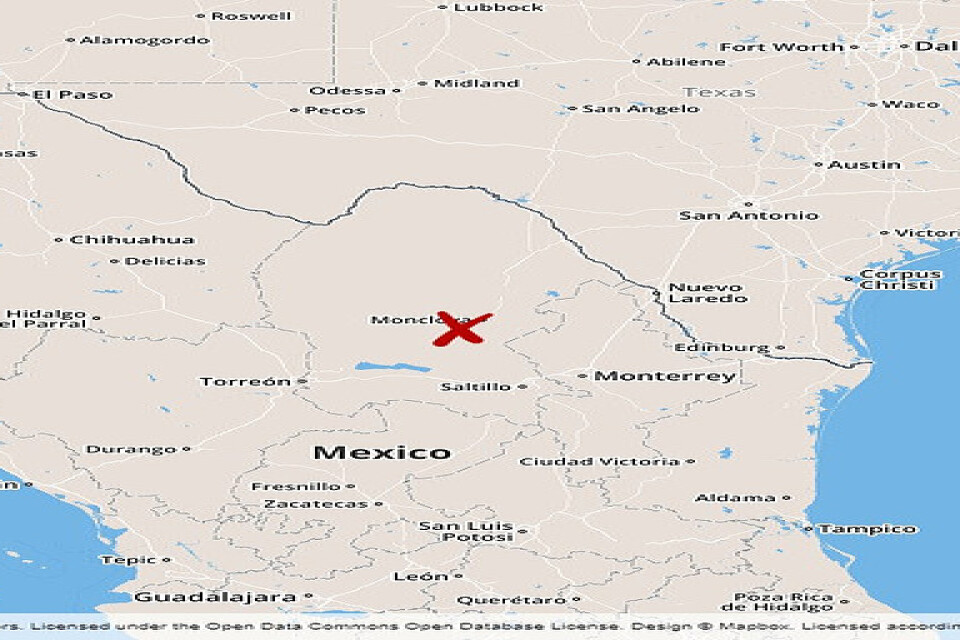 Monclova i delstaten Coahuila i norra Mexiko.