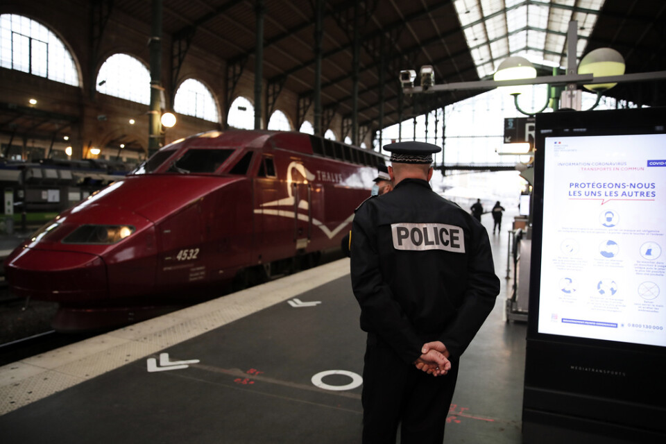 En man som hotat poliser vid Gare du Nord i Paris har skjutits till döds. Arkivbild.