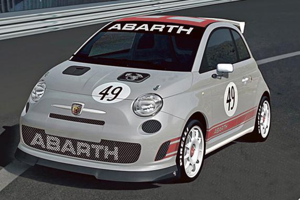 Inte bara söt. Trimningsfirman Abarth har också gjort Fiat 500 snabb.