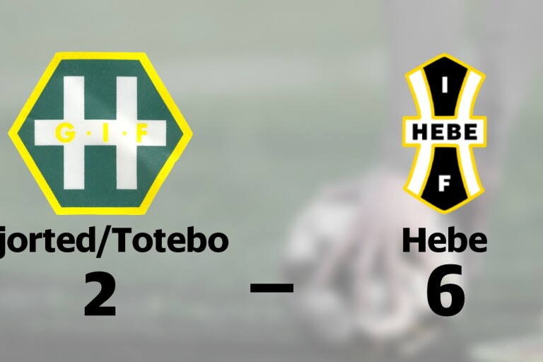 Hebe äntligen segrare igen efter vinst mot Hjorted/Totebo