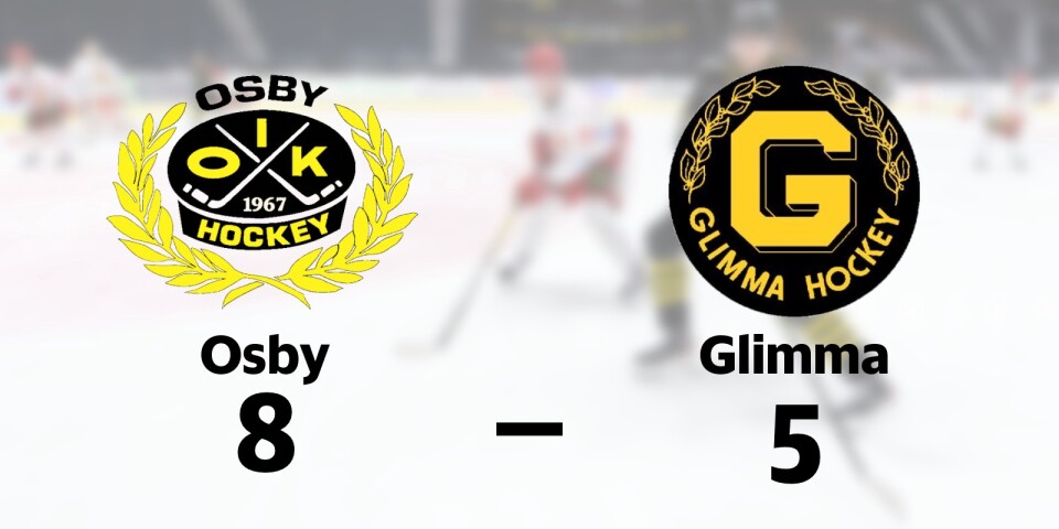 Osby vann mot Glimma