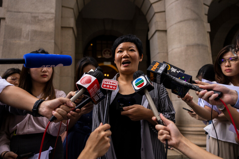 När Bao Choy mötte pressen utanför domstolen under måndagen sade hon att hon är nöjd med domen.