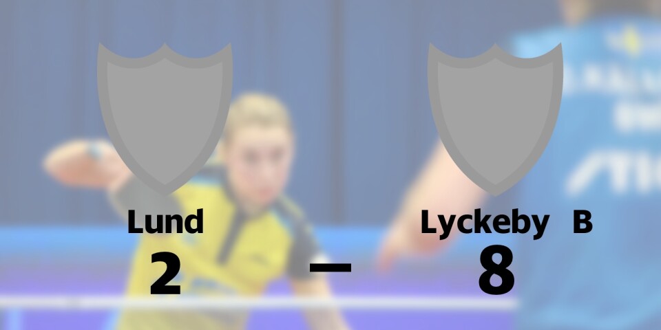 Revansch när Lyckeby B besegrade Lund