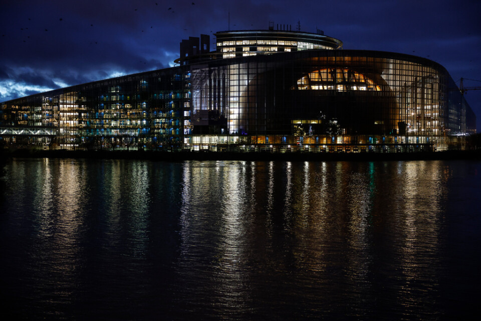 EU-parlamentet skakas av en misstänkt mutskandal. Arkivbild från Strasbourg.