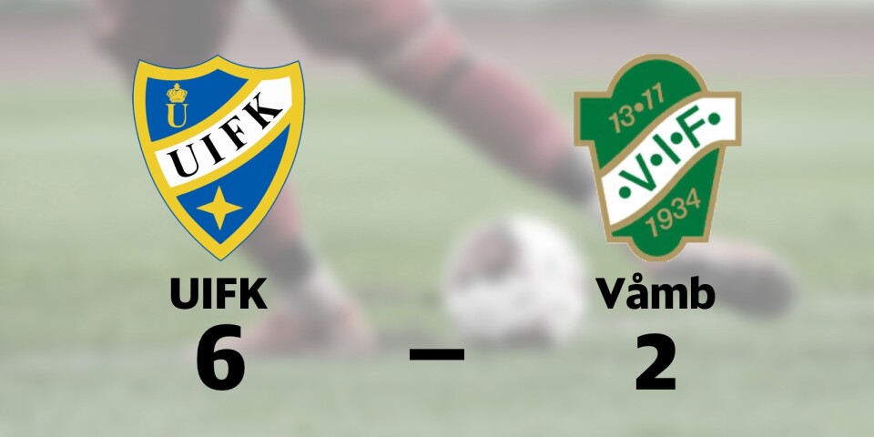 Tre mål av Ebba Fritzson när UIFK vann