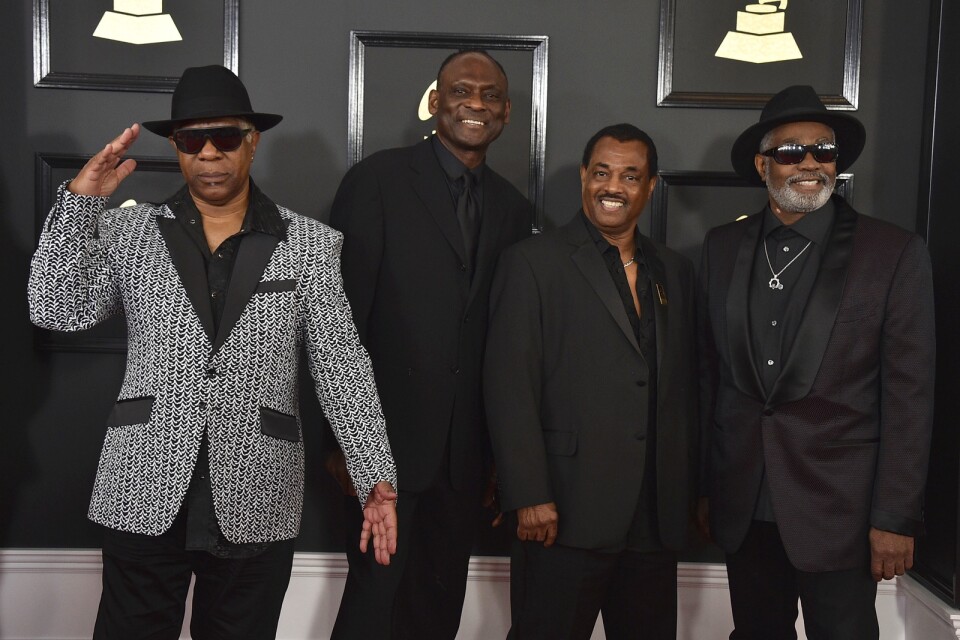 Kool & The Gangs medlemmar Dennis DT Thomas, George Brown, Robert Bell och Ronald Bell vid Grammygalan i Los Angeles i fjol.