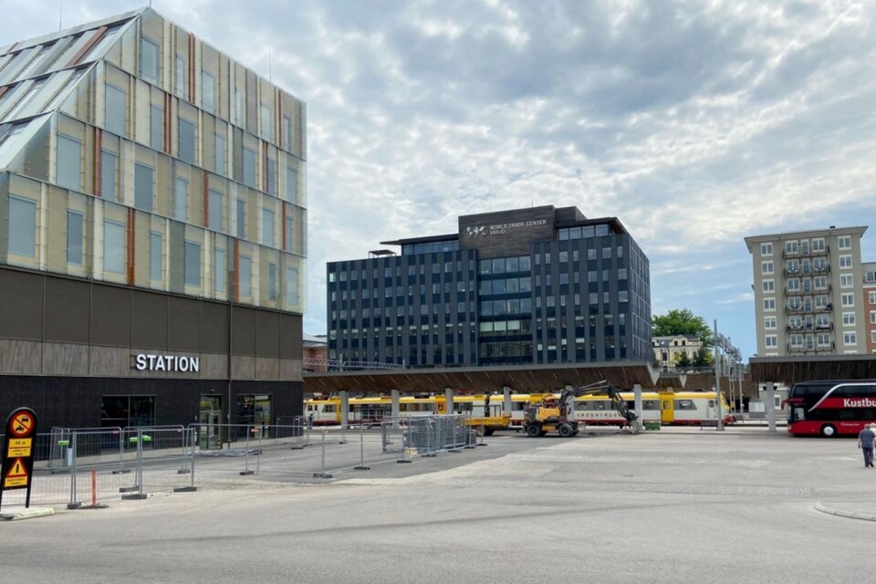 Växjös nya stationsområde.