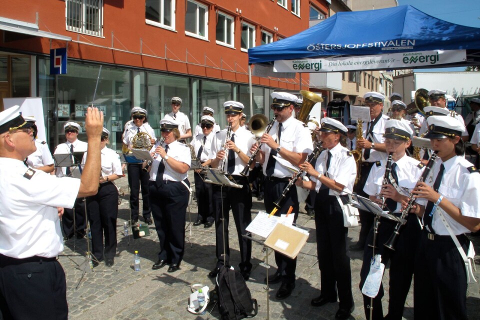 Karlshamns musikkår gör ett besök i Ronneby i helgen.