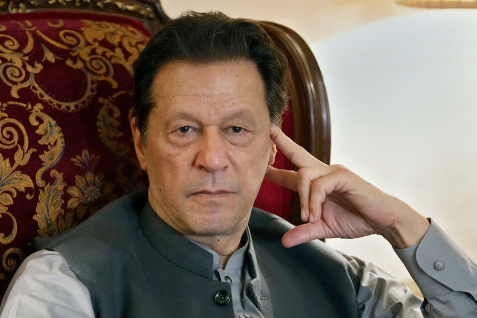 Pakistans exledare Imran Khan. Arkivbild.