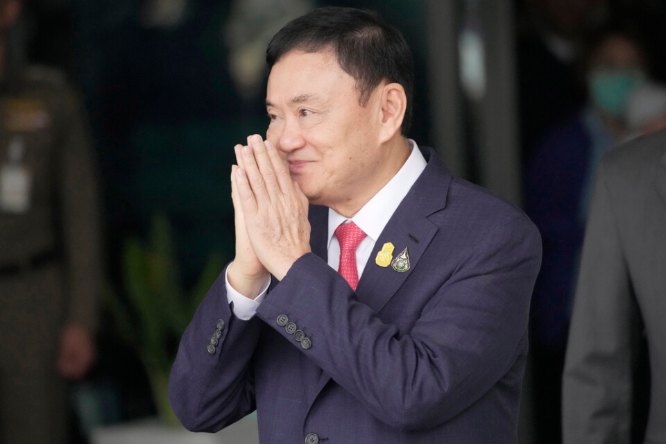 Thailands före detta premiärminister Thaksin Shinawatra.